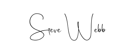 Create a personalized artistic stamp with Steve Webb in Andilay-7BmLP font. Perfect for visual artists, designers, and influencers. Steve Webb signature style 4 images and pictures png