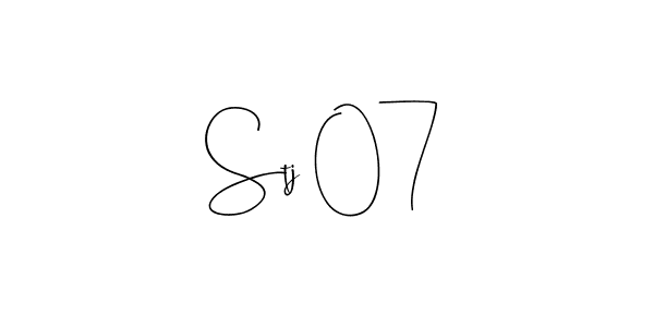 How to Draw Stj 07 signature style? Andilay-7BmLP is a latest design signature styles for name Stj 07. Stj 07 signature style 4 images and pictures png