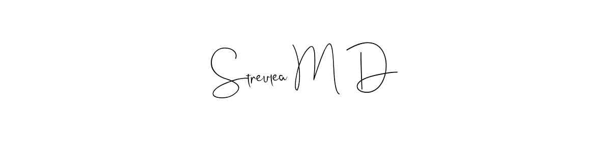 See photos of Streulea M D official signature by Spectra . Check more albums & portfolios. Read reviews & check more about Andilay-7BmLP font. Streulea M D signature style 4 images and pictures png