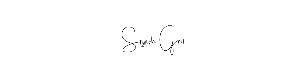 How to make Stylish Gril signature? Andilay-7BmLP is a professional autograph style. Create handwritten signature for Stylish Gril name. Stylish Gril signature style 4 images and pictures png