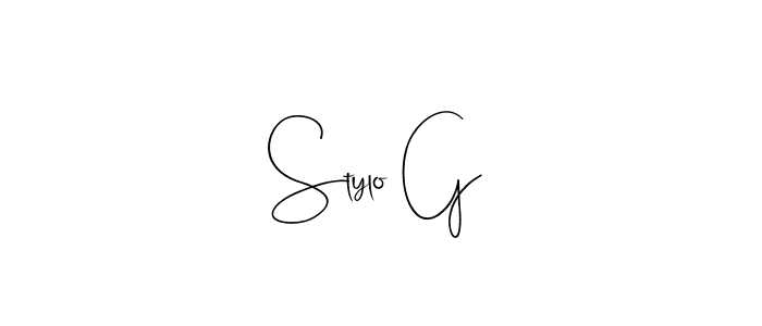 You should practise on your own different ways (Andilay-7BmLP) to write your name (Stylo G) in signature. don't let someone else do it for you. Stylo G signature style 4 images and pictures png