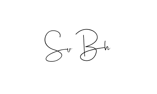 How to make Su Bh signature? Andilay-7BmLP is a professional autograph style. Create handwritten signature for Su Bh name. Su Bh signature style 4 images and pictures png