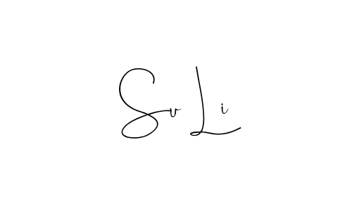 How to make Su Li name signature. Use Andilay-7BmLP style for creating short signs online. This is the latest handwritten sign. Su Li signature style 4 images and pictures png