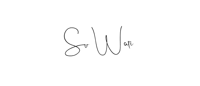 Su Wati stylish signature style. Best Handwritten Sign (Andilay-7BmLP) for my name. Handwritten Signature Collection Ideas for my name Su Wati. Su Wati signature style 4 images and pictures png