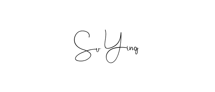 You should practise on your own different ways (Andilay-7BmLP) to write your name (Su Ying) in signature. don't let someone else do it for you. Su Ying signature style 4 images and pictures png