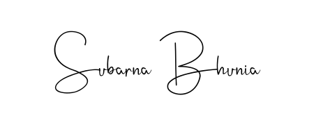 The Andilay-7BmLP font transforms the name Subarna Bhunia into an executive sign with sharp precision and distinguished character. Subarna Bhunia signature style 4 images and pictures png