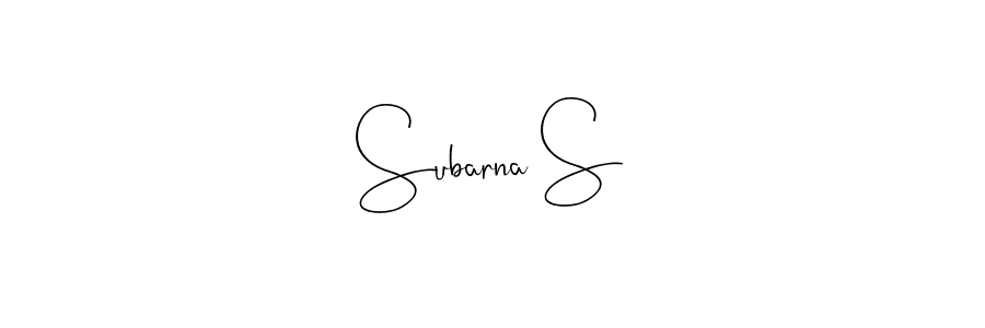 Make a beautiful signature design for name Subarna S. Use this online signature maker to create a handwritten signature for free. Subarna S signature style 4 images and pictures png