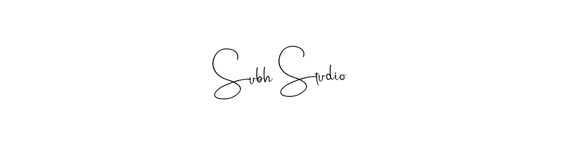 Check out images of Autograph of Subh Studio name. Actor Subh Studio Signature Style. Andilay-7BmLP is a professional sign style online. Subh Studio signature style 4 images and pictures png