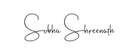 Try this chic Subha Shreenath handwritten sign style. Using Andilay-7BmLP font elements, it gives your name a sleek, memorable identity. Subha Shreenath signature style 4 images and pictures png