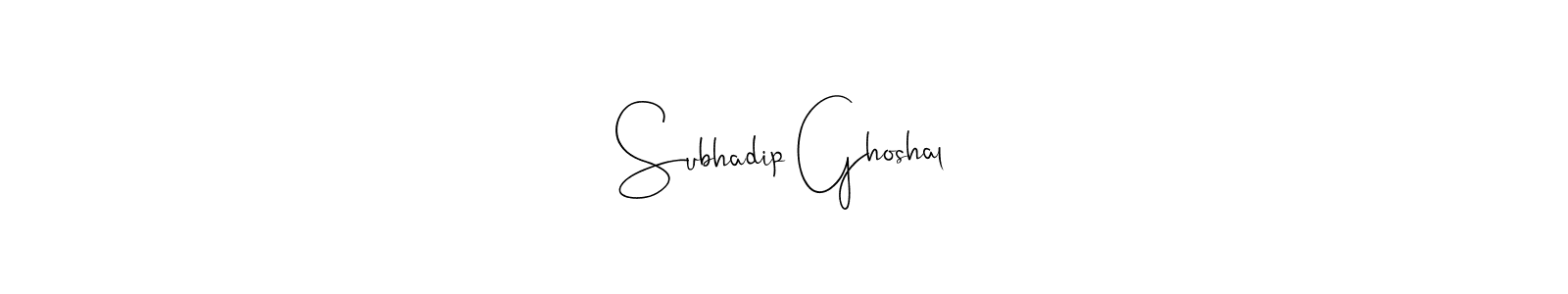 You should practise on your own different ways (Andilay-7BmLP) to write your name (Subhadip Ghoshal) in signature. don't let someone else do it for you. Subhadip Ghoshal signature style 4 images and pictures png