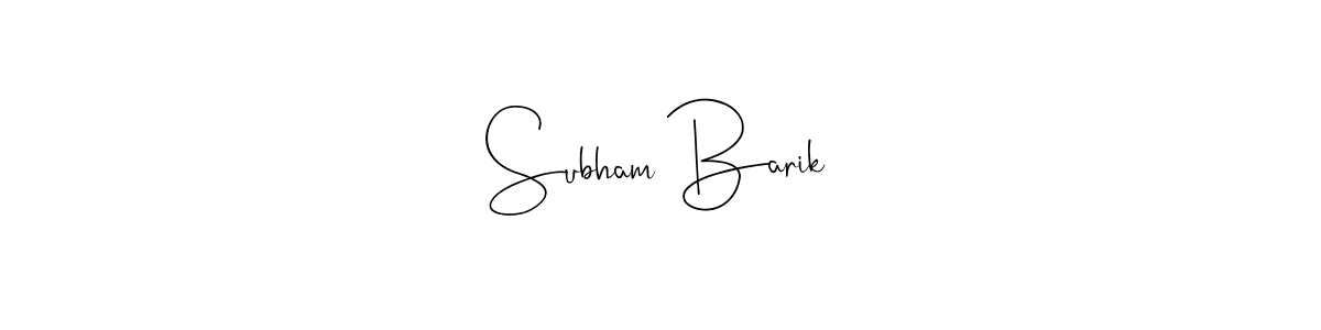 Make a beautiful signature design for name Subham Barik. Use this online signature maker to create a handwritten signature for free. Subham Barik signature style 4 images and pictures png