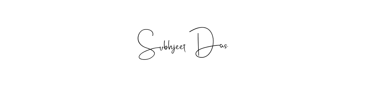 How to make Subhjeet Das signature? Andilay-7BmLP is a professional autograph style. Create handwritten signature for Subhjeet Das name. Subhjeet Das signature style 4 images and pictures png