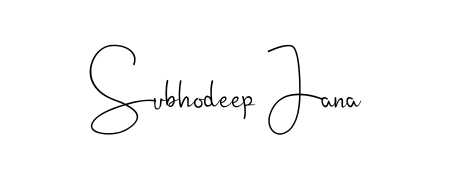 Generate high-definition signature styles for Subhodeep Jana. The Andilay-7BmLP typeface ensures crisp legibility and sophisticated design. Subhodeep Jana signature style 4 images and pictures png
