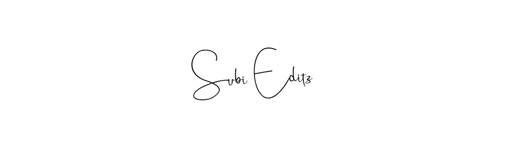 Andilay-7BmLP is a professional signature style that is perfect for those who want to add a touch of class to their signature. It is also a great choice for those who want to make their signature more unique. Get Subi Editz name to fancy signature for free. Subi Editz signature style 4 images and pictures png