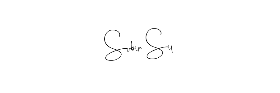 You should practise on your own different ways (Andilay-7BmLP) to write your name (Subir Sil) in signature. don't let someone else do it for you. Subir Sil signature style 4 images and pictures png