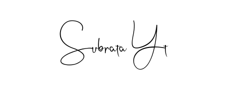 Make a beautiful signature design for name Subrata Yt. Use this online signature maker to create a handwritten signature for free. Subrata Yt signature style 4 images and pictures png