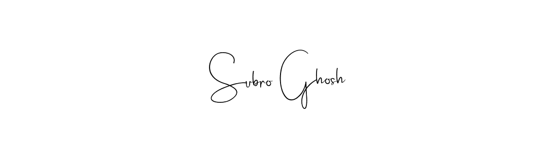 if you are searching for the best signature style for your name Subro Ghosh. so please give up your signature search. here we have designed multiple signature styles  using Andilay-7BmLP. Subro Ghosh signature style 4 images and pictures png