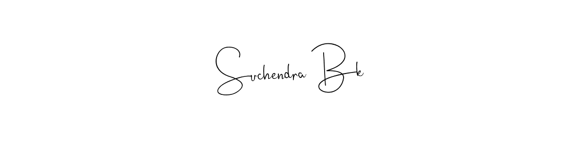 You should practise on your own different ways (Andilay-7BmLP) to write your name (Suchendra Bk) in signature. don't let someone else do it for you. Suchendra Bk signature style 4 images and pictures png