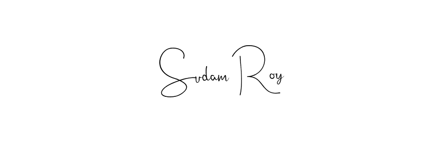 The best way (Andilay-7BmLP) to make a short signature is to pick only two or three words in your name. The name Sudam Roy include a total of six letters. For converting this name. Sudam Roy signature style 4 images and pictures png