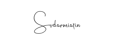 Give your name Sudarmiatin an exquisite flair with the Andilay-7BmLP script font. Ideal for contracts, resumes, and formal letterheads. Sudarmiatin signature style 4 images and pictures png