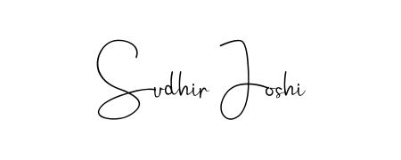 A timeless handwritten aesthetic for Sudhir Joshi. The Andilay-7BmLP font gives your signature a handcrafted feel with natural curves. Sudhir Joshi signature style 4 images and pictures png
