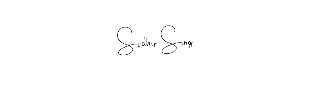 Make a short Sudhir Sing signature style. Manage your documents anywhere anytime using Andilay-7BmLP. Create and add eSignatures, submit forms, share and send files easily. Sudhir Sing signature style 4 images and pictures png