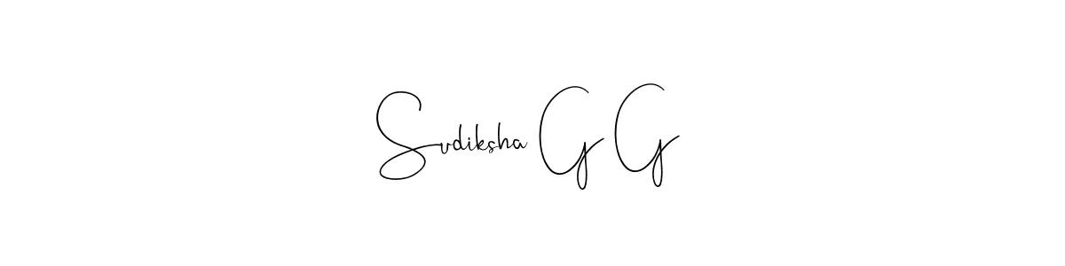 Best and Professional Signature Style for Sudiksha G G. Andilay-7BmLP Best Signature Style Collection. Sudiksha G G signature style 4 images and pictures png