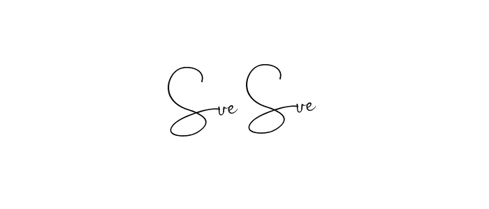 You should practise on your own different ways (Andilay-7BmLP) to write your name (Sue Sue) in signature. don't let someone else do it for you. Sue Sue signature style 4 images and pictures png