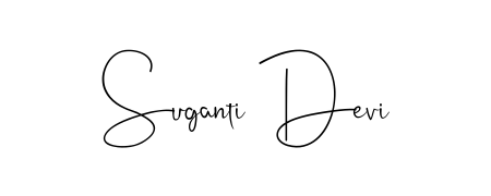Discover how Suganti Devi looks in an executive cursive font (Andilay-7BmLP). Perfect for legal documents, invoices, and certificates. Suganti Devi signature style 4 images and pictures png