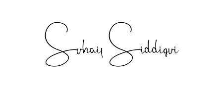 A stylish, flowing autograph style designed for name Suhail Siddiqui using Andilay-7BmLP typography. Perfect for digital creative projects. Suhail Siddiqui signature style 4 images and pictures png