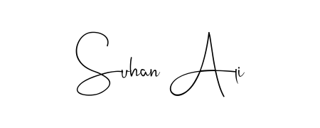 Style your name Suhan Ali with confidence using Andilay-7BmLP signature design. Simple, elegant, and ready for immediate document use. Suhan Ali signature style 4 images and pictures png