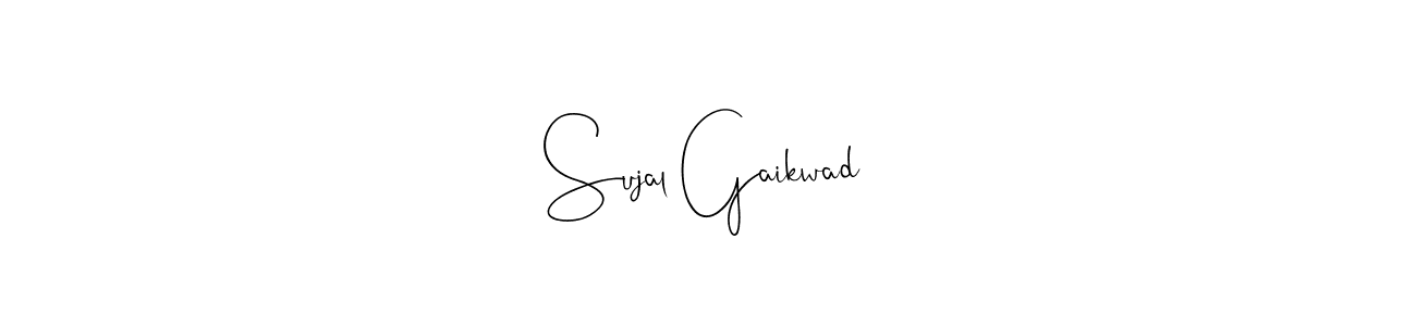 You can use this online signature creator to create a handwritten signature for the name Sujal Gaikwad. This is the best online autograph maker. Sujal Gaikwad signature style 4 images and pictures png