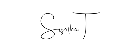 Also we have Sujatha T name is the best signature style. Create professional handwritten signature collection using Andilay-7BmLP autograph style. Sujatha T signature style 4 images and pictures png