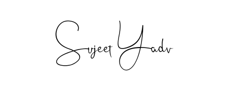 A timeless handwritten aesthetic for Sujeet Yadv. The Andilay-7BmLP font gives your signature a handcrafted feel with natural curves. Sujeet Yadv signature style 4 images and pictures png