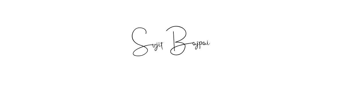 Make a beautiful signature design for name Sujit Bajpai. Use this online signature maker to create a handwritten signature for free. Sujit Bajpai signature style 4 images and pictures png