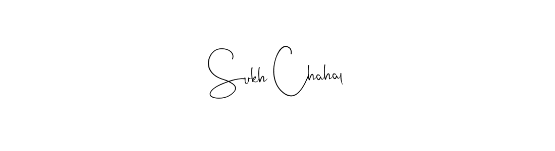 if you are searching for the best signature style for your name Sukh Chahal. so please give up your signature search. here we have designed multiple signature styles  using Andilay-7BmLP. Sukh Chahal signature style 4 images and pictures png
