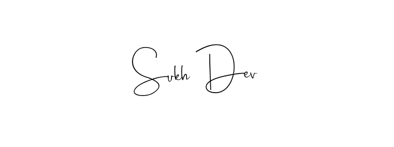 if you are searching for the best signature style for your name Sukh Dev. so please give up your signature search. here we have designed multiple signature styles  using Andilay-7BmLP. Sukh Dev signature style 4 images and pictures png