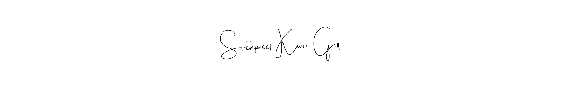 Also You can easily find your signature by using the search form. We will create Sukhpreet Kaur Gill name handwritten signature images for you free of cost using Andilay-7BmLP sign style. Sukhpreet Kaur Gill signature style 4 images and pictures png