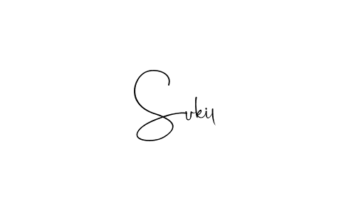 How to make Sukil signature? Andilay-7BmLP is a professional autograph style. Create handwritten signature for Sukil name. Sukil signature style 4 images and pictures png