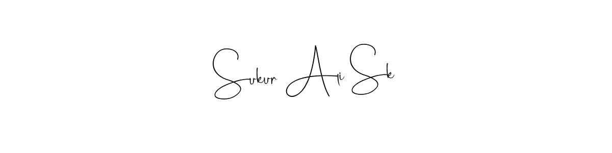 You can use this online signature creator to create a handwritten signature for the name Sukur Ali Sk. This is the best online autograph maker. Sukur Ali Sk signature style 4 images and pictures png