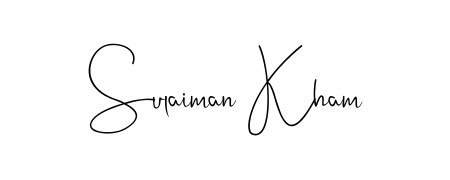 Make your name Sulaiman Kham memorable on every contract using Andilay-7BmLP autograph style. Instant transparent background export available. Sulaiman Kham signature style 4 images and pictures png