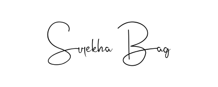 A stylish, flowing autograph style designed for name Sulekha Bag using Andilay-7BmLP typography. Perfect for digital creative projects. Sulekha Bag signature style 4 images and pictures png