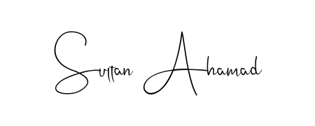 Create your official email sign-off with Sultan Ahamad name in Andilay-7BmLP style. Crisp, clean, and perfectly legible across all screens. Sultan Ahamad signature style 4 images and pictures png