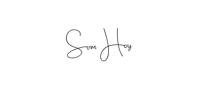 You should practise on your own different ways (Andilay-7BmLP) to write your name (Sum Hoy) in signature. don't let someone else do it for you. Sum Hoy signature style 4 images and pictures png