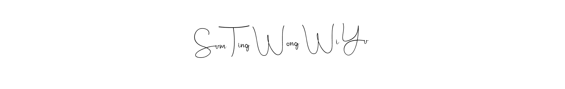How to Draw Sum Ting Wong Wi Yu signature style? Andilay-7BmLP is a latest design signature styles for name Sum Ting Wong Wi Yu. Sum Ting Wong Wi Yu signature style 4 images and pictures png
