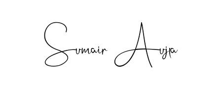 A dynamic signature style for Sumair Aujla using Andilay-7BmLP script. Designed to look authentic, handwritten, and professional. Sumair Aujla signature style 4 images and pictures png
