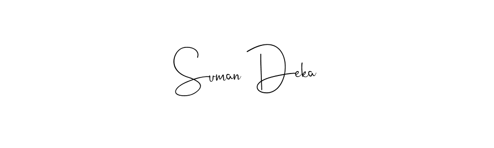 Once you've used our free online signature maker to create your best signature Andilay-7BmLP style, it's time to enjoy all of the benefits that Suman Deka name signing documents. Suman Deka signature style 4 images and pictures png