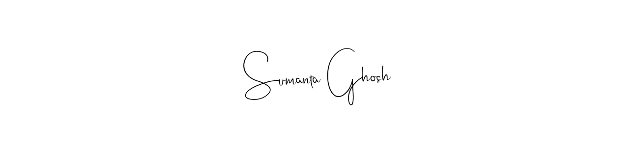 Create a beautiful signature design for name Sumanta Ghosh. With this signature (Andilay-7BmLP) fonts, you can make a handwritten signature for free. Sumanta Ghosh signature style 4 images and pictures png