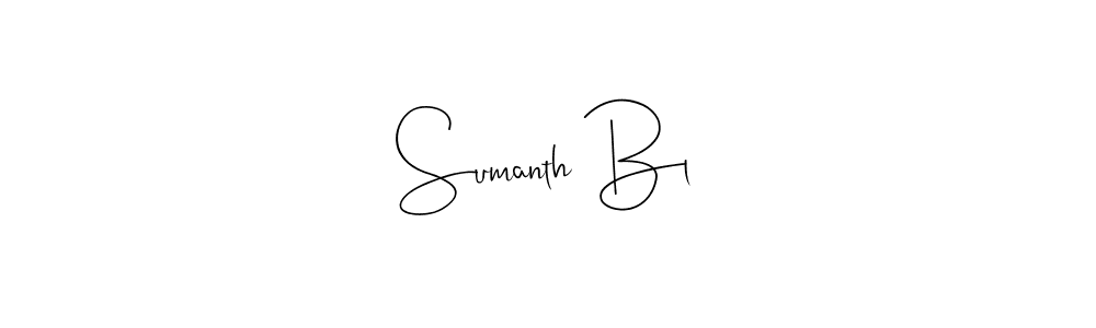 This is the best signature style for the Sumanth Bl name. Also you like these signature font (Andilay-7BmLP). Mix name signature. Sumanth Bl signature style 4 images and pictures png