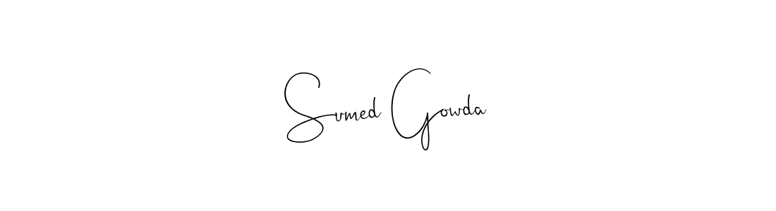 You can use this online signature creator to create a handwritten signature for the name Sumed Gowda. This is the best online autograph maker. Sumed Gowda signature style 4 images and pictures png